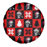 Scary Skeleton Spare Tire Cover Skeleton Inside Ugly Christmas - Wonder Print Shop