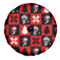 Scary Skeleton Spare Tire Cover Skeleton Inside Ugly Christmas - Wonder Print Shop