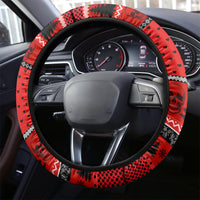 Scary Skeleton Steering Wheel Cover Skeleton Inside Ugly Christmas - Wonder Print Shop