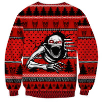 Scary Skeleton Sweatshirt Skeleton Inside Ugly Christmas - Wonder Print Shop