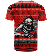 Scary Skeleton T Shirt Skeleton Inside Ugly Christmas - Wonder Print Shop