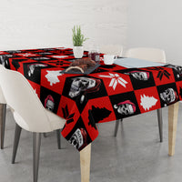 Scary Skeleton Tablecloth Skeleton Inside Ugly Christmas - Wonder Print Shop