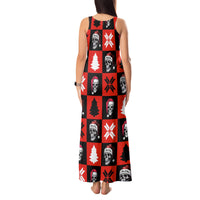 Scary Skeleton Tank Maxi Dress Skeleton Inside Ugly Christmas - Wonder Print Shop
