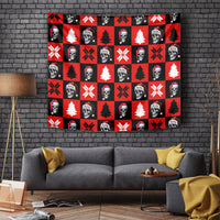 Scary Skeleton Tapestry Skeleton Inside Ugly Christmas - Wonder Print Shop