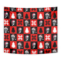Scary Skeleton Tapestry Skeleton Inside Ugly Christmas - Wonder Print Shop