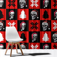 Scary Skeleton Window Curtain Skeleton Inside Ugly Christmas - Wonder Print Shop