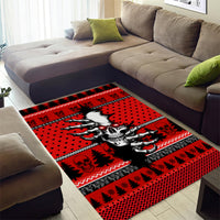 Skull Santa Area Rug Pattern Skull Santa Ugly Christmas - Wonder Print Shop