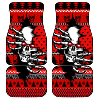 Skull Santa Car Mats Pattern Skull Santa Ugly Christmas - Wonder Print Shop