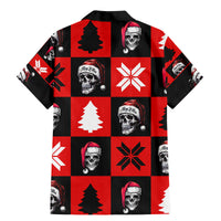 Skull Santa Family Matching Mermaid Dress and Hawaiian Shirt Pattern Skull Santa Ugly Christmas - Wonder Print Shop