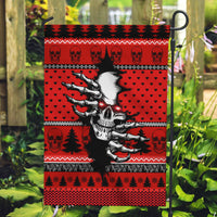 Skull Santa Garden Flag Pattern Skull Santa Ugly Christmas - Wonder Print Shop