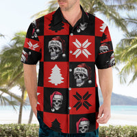 Skull Santa Hawaiian Shirt Pattern Skull Santa Ugly Christmas - Wonder Print Shop