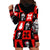 Skull Santa Hoodie Dress Pattern Skull Santa Ugly Christmas - Wonder Print Shop