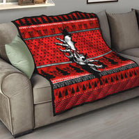 Skull Santa Quilt Pattern Skull Santa Ugly Christmas - Wonder Print Shop