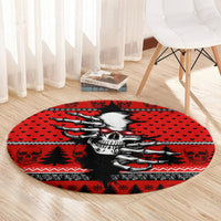 skull-santa-round-carpet-pattern-skull-santa-ugly-christmas