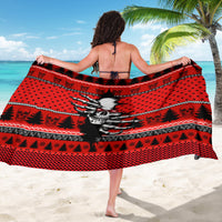 Skull Santa Sarong Pattern Skull Santa Ugly Christmas - Wonder Print Shop