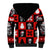 Skull Santa Sherpa Hoodie Pattern Skull Santa Ugly Christmas - Wonder Print Shop