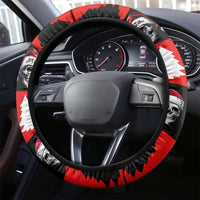 Skull Santa Steering Wheel Cover Pattern Skull Santa Ugly Christmas - Wonder Print Shop