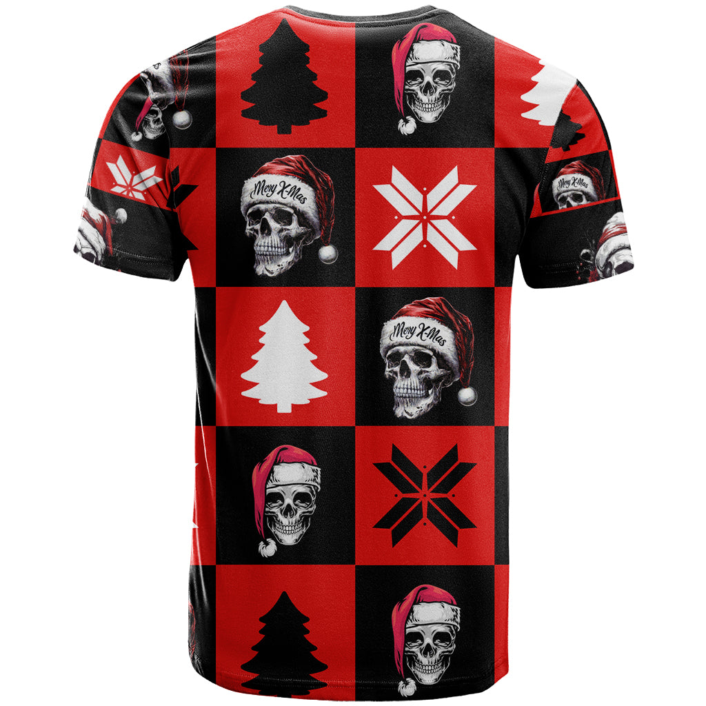 Skull Santa T Shirt Pattern Skull Santa Ugly Christmas - Wonder Print Shop