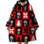 Skull Santa Wearable Blanket Hoodie Pattern Skull Santa Ugly Christmas - Wonder Print Shop
