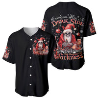 Skull Santa Claus Baseball Jersey Every One Has A Dark Side Difference Is The Degree Of Darkness - Wonder Print Shop