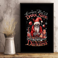 Skull Santa Claus Canvas Wall Art Every One Has A Dark Side Difference Is The Degree Of Darkness - Wonder Print Shop