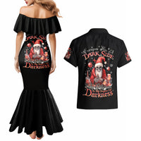 Skull Santa Claus Couples Matching Mermaid Dress and Hawaiian Shirt Every One Has A Dark Side Difference Is The Degree Of Darkness - Wonder Print Shop