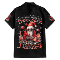 Skull Santa Claus Family Matching Puletasi Dress and Hawaiian Shirt Every One Has A Dark Side Difference Is The Degree Of Darkness - Wonder Print Shop