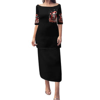 Skull Santa Claus Family Matching Puletasi Dress and Hawaiian Shirt Every One Has A Dark Side Difference Is The Degree Of Darkness - Wonder Print Shop