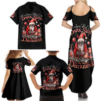 Skull Santa Claus Family Matching Summer Maxi Dress and Hawaiian Shirt Every One Has A Dark Side Difference Is The Degree Of Darkness - Wonder Print Shop