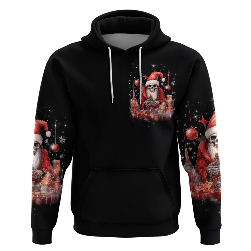 Skull Santa Claus Hoodie Every One Has A Dark Side Difference Is The Degree Of Darkness - Wonder Print Shop