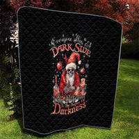 Skull Santa Claus Quilt Every One Has A Dark Side Difference Is The Degree Of Darkness - Wonder Print Shop