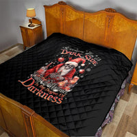 Skull Santa Claus Quilt Every One Has A Dark Side Difference Is The Degree Of Darkness - Wonder Print Shop