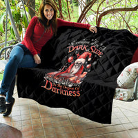 Skull Santa Claus Quilt Every One Has A Dark Side Difference Is The Degree Of Darkness - Wonder Print Shop