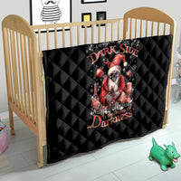 Skull Santa Claus Quilt Every One Has A Dark Side Difference Is The Degree Of Darkness - Wonder Print Shop
