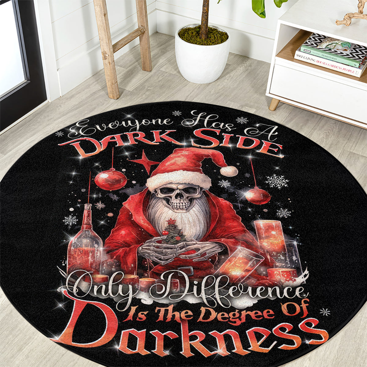 skull-santa-claus-round-carpet-every-one-has-a-dark-side-difference-is-the-degree-of-darkness