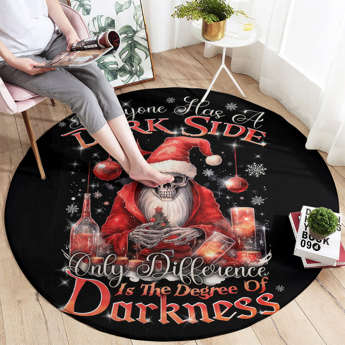 skull-santa-claus-round-carpet-every-one-has-a-dark-side-difference-is-the-degree-of-darkness