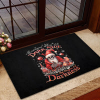Skull Santa Claus Rubber Doormat Every One Has A Dark Side Difference Is The Degree Of Darkness - Wonder Print Shop