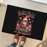 Skull Santa Claus Rubber Doormat Every One Has A Dark Side Difference Is The Degree Of Darkness - Wonder Print Shop