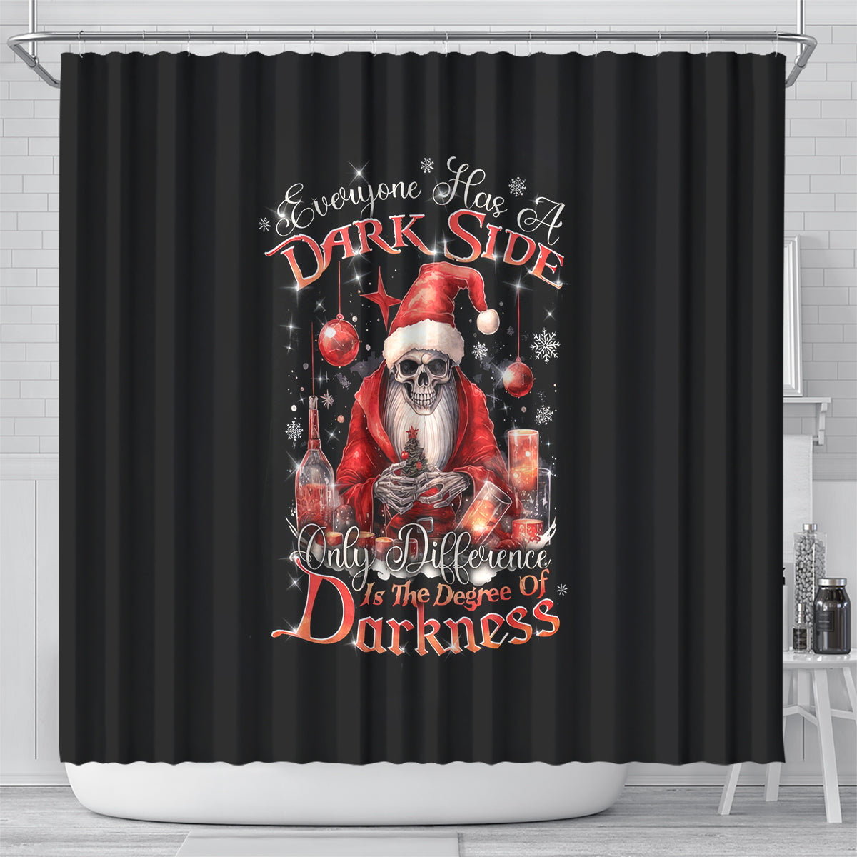 skull-santa-claus-shower-curtain-every-one-has-a-dark-side-difference-is-the-degree-of-darkness