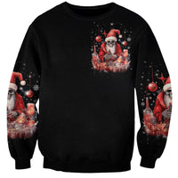 Skull Santa Claus Sweatshirt Every One Has A Dark Side Difference Is The Degree Of Darkness - Wonder Print Shop