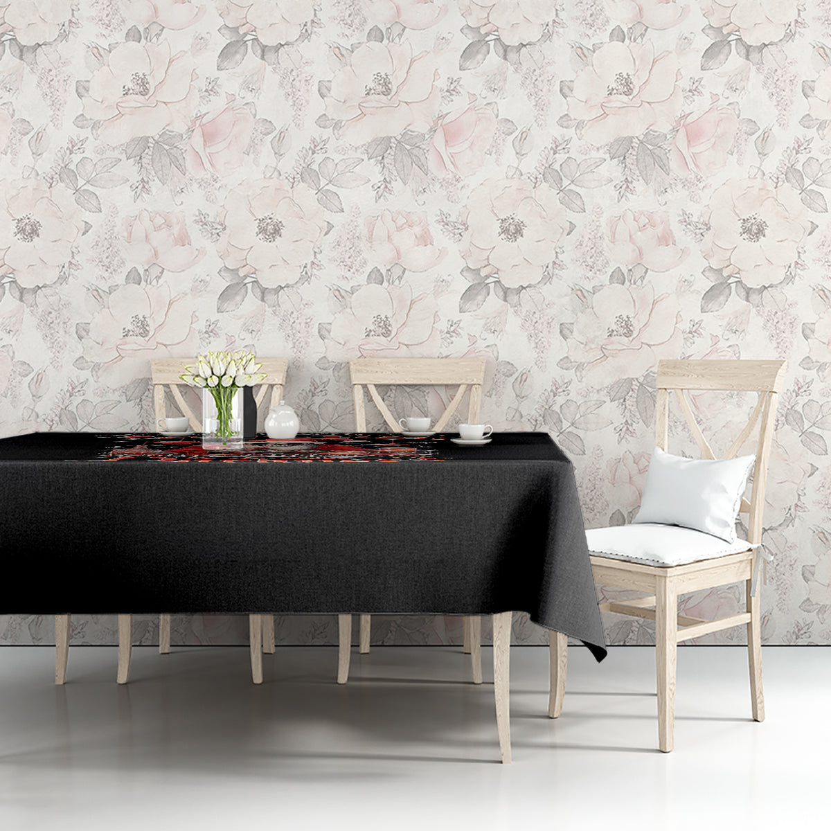 Skull Santa Claus Tablecloth Every One Has A Dark Side Difference Is The Degree Of Darkness - Wonder Print Shop