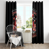 Skull Santa Claus Window Curtain Every One Has A Dark Side Difference Is The Degree Of Darkness - Wonder Print Shop