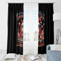 Skull Santa Claus Window Curtain Every One Has A Dark Side Difference Is The Degree Of Darkness - Wonder Print Shop