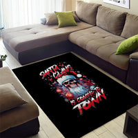 Skull Santa Claus Area Rug Santa Claus Is Coming To Town - Wonder Print Shop