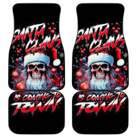 Skull Santa Claus Car Mats Santa Claus Is Coming To Town - Wonder Print Shop