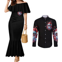 skull-santa-claus-couples-matching-mermaid-dress-and-long-sleeve-button-shirt-santa-claus-is-coming-to-town