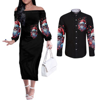 skull-santa-claus-couples-matching-off-the-shoulder-long-sleeve-dress-and-long-sleeve-button-shirt-santa-claus-is-coming-to-town