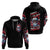 Skull Santa Claus Hoodie Santa Claus Is Coming To Town - Wonder Print Shop