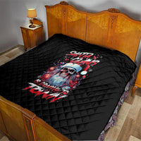 Skull Santa Claus Quilt Santa Claus Is Coming To Town - Wonder Print Shop