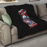 Skull Santa Claus Quilt Santa Claus Is Coming To Town - Wonder Print Shop
